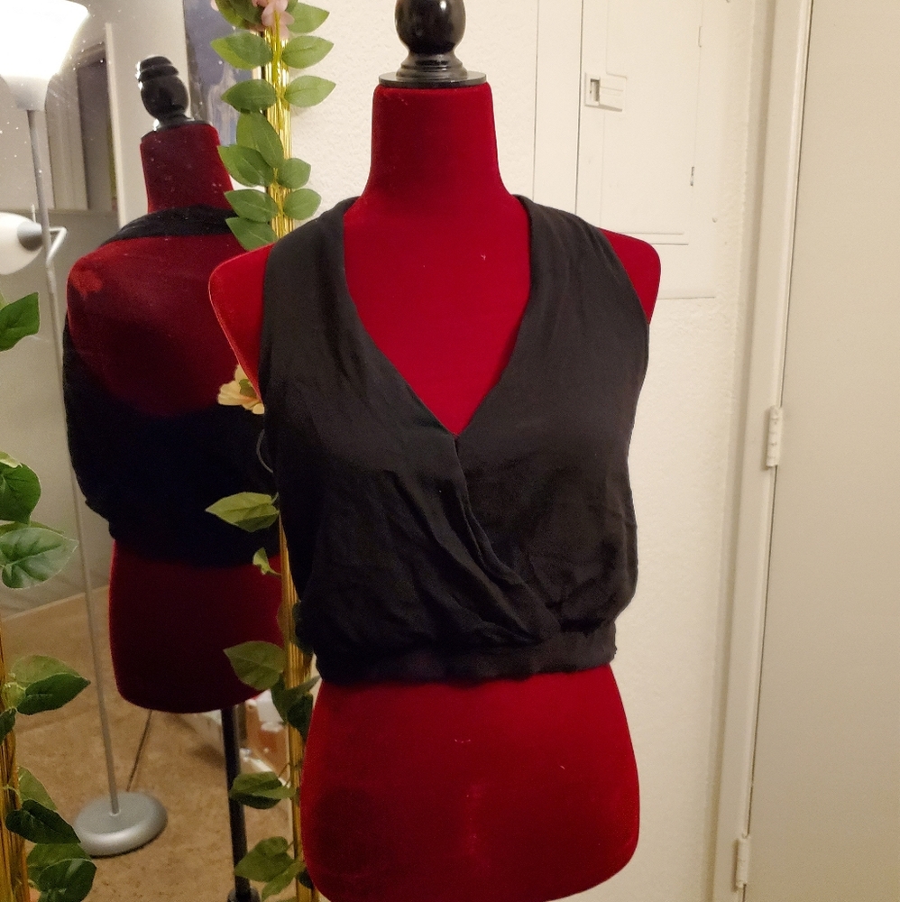 Black Free People Crop Top